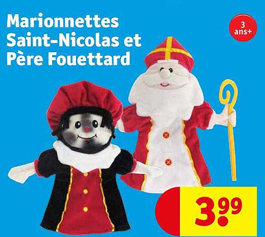 marionnettes saint-nicolas et père fouettard