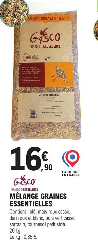 mélange graines essentielles gasco