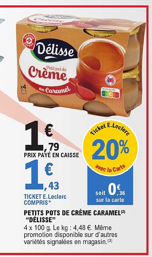 petits pots de crème caramel "délisse"