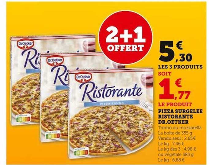 pizza surgelée ristorante dr. oetker