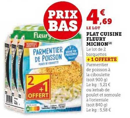 plat cuisiné fleury michon