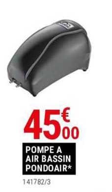 pompe à air bassin pondoair
