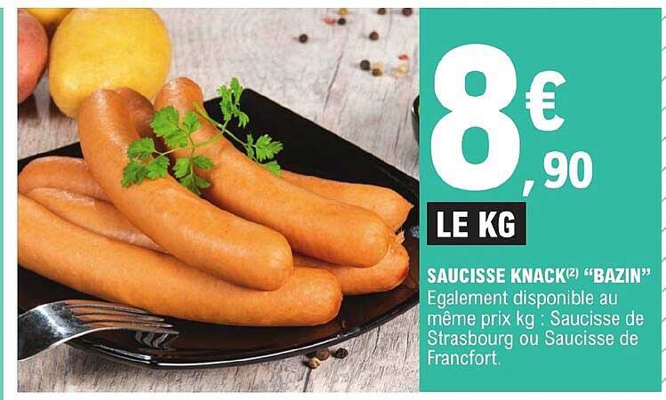 saucisse knack "bazin"