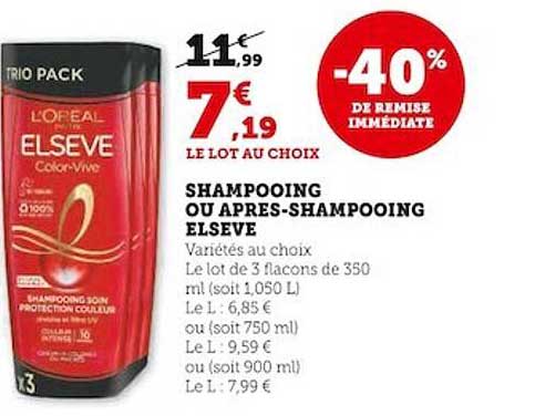 shampooing ou après-shampooing elsève