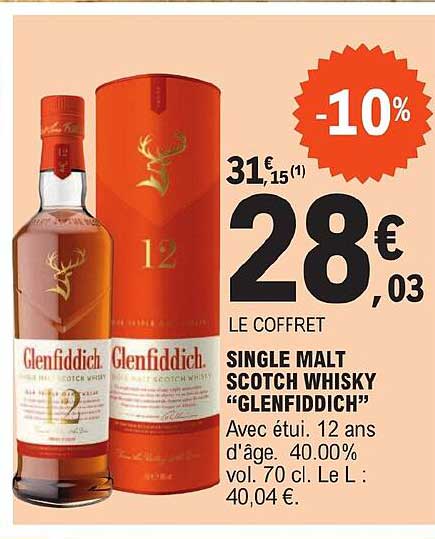 single malt scotch whisky "glenfiddich"