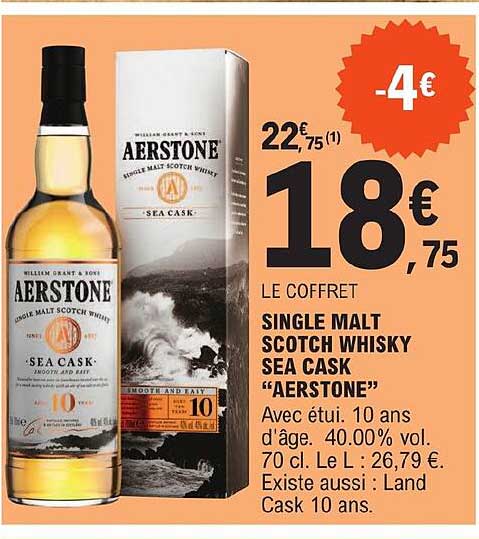 single malt scotch whisky sea cask "aerstone"