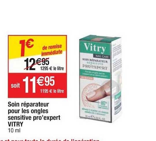soin réparateur pour les ongles sensitive pro'expert vitry