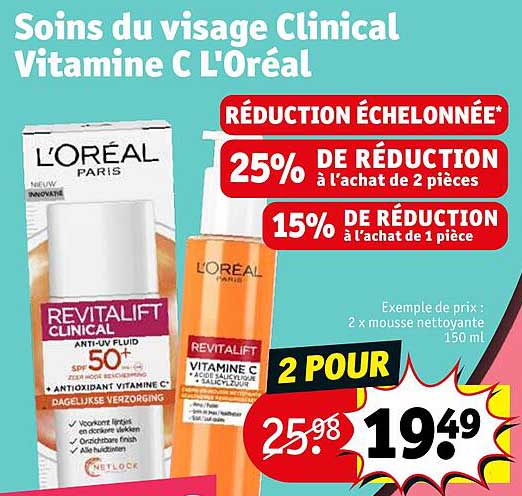 Soins De Visage Clinical Vitamine C L'oréal