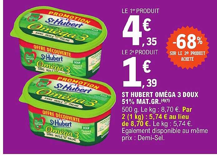 st hubert oméga 3 doux 51% mat.gr.