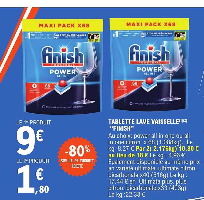 Tablette Lave Vaisselle "finish"