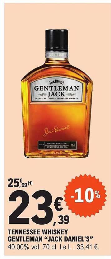 tennessee whiskey gentleman "jack daniel's"