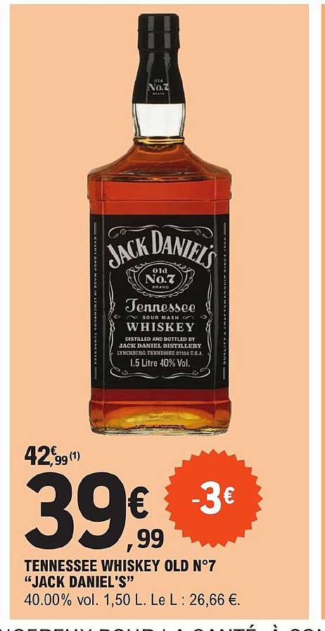 tennessee whiskey old n°7 "jack daniel's"