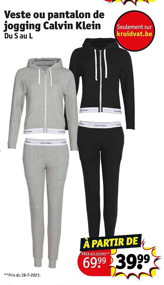 veste ou pantalon de jogging calvin klein