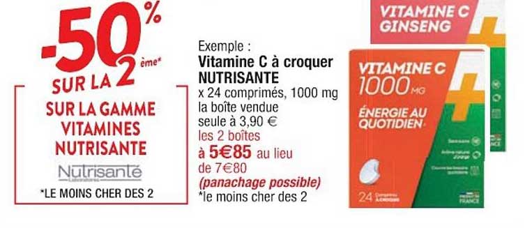 vitamine c à croquer nutrisante