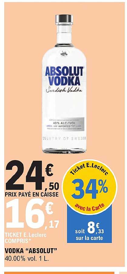 Vodka "absolut"