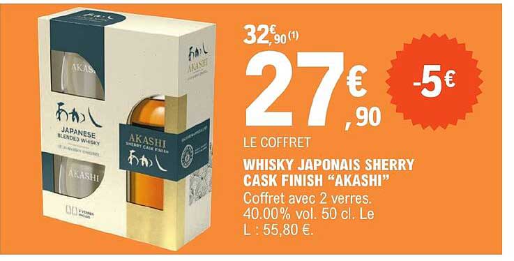 whisky japonais sherry cask finish "akashi"