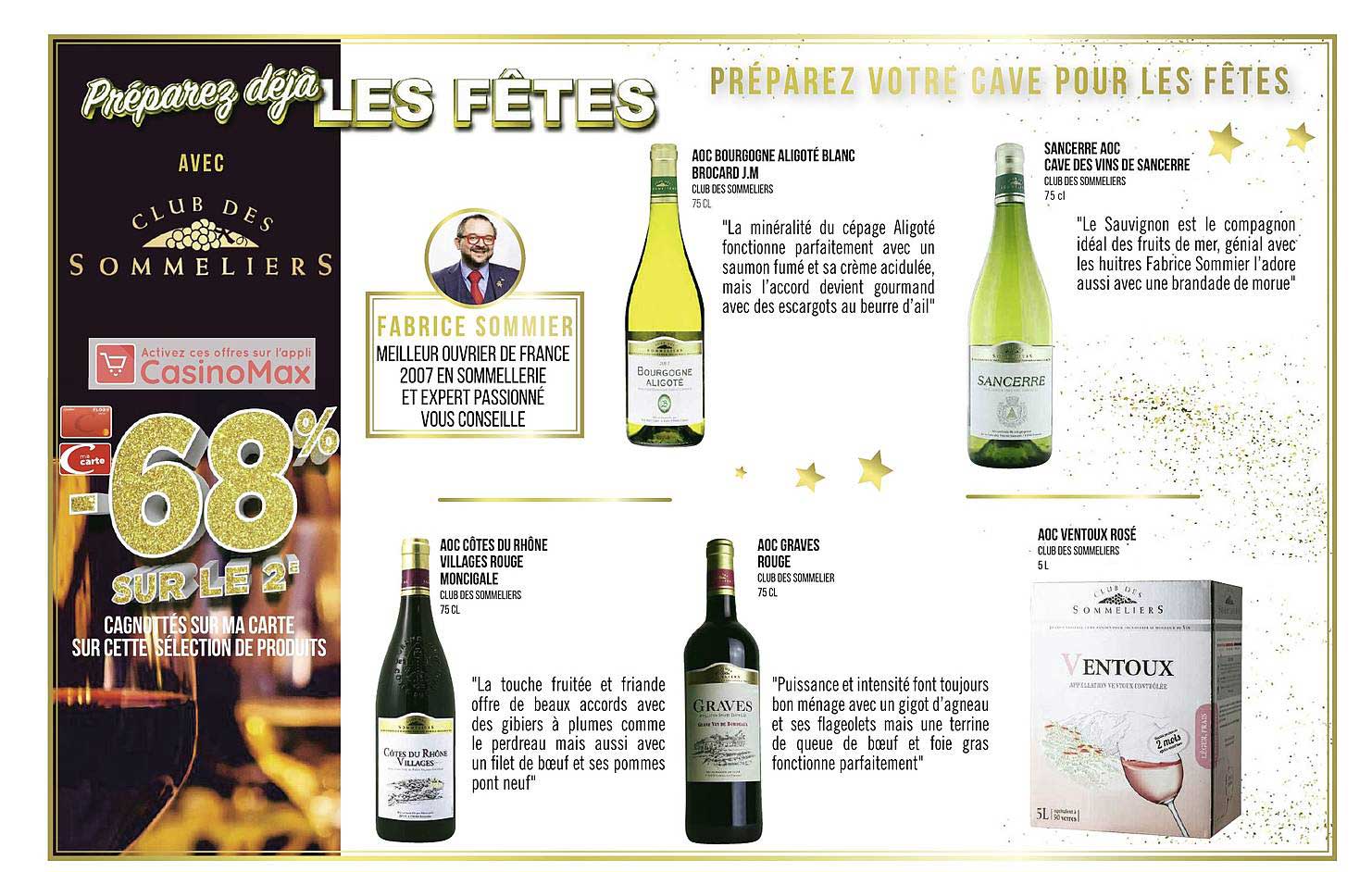 avec club des sommeliers , préparez votre cave pour les fêtes