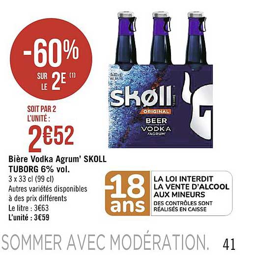 bière vodka agrum' skoll tuborg 6% vol
