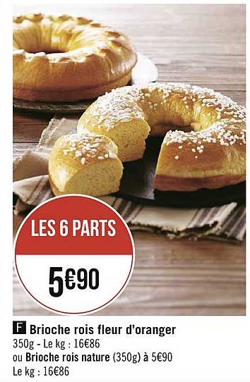 brioche rois fleur d'oranger