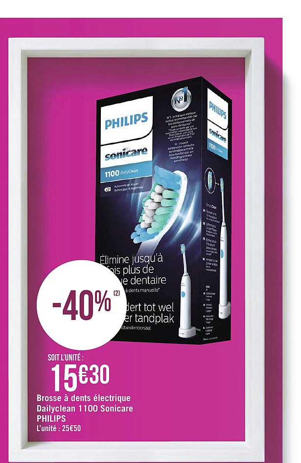 brosse à dents électrique dailyclean 1100 sonicare philips