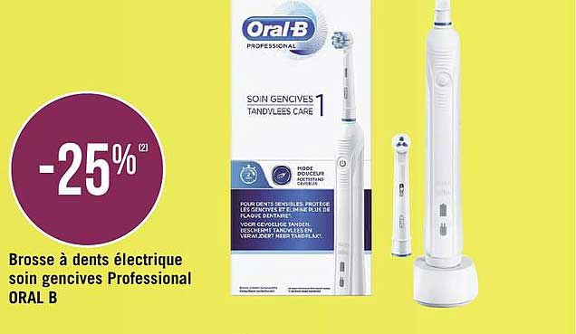 brosse à dents électrique soin gencives professional oral b