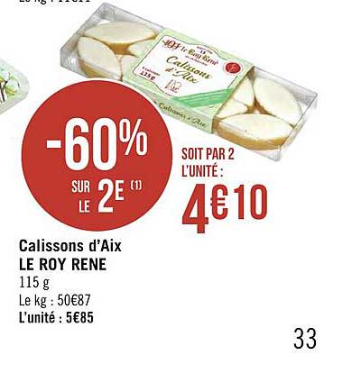 calissons d'aix le roy rène