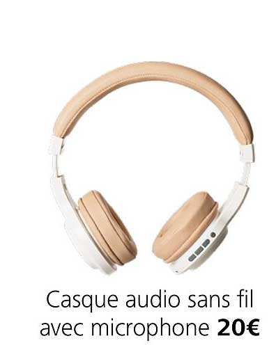 casque audio sans fil avec microphone