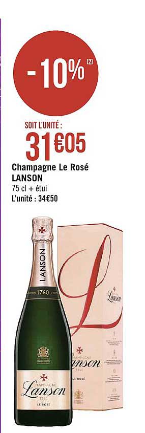 Champagne Le Rosé Lanson