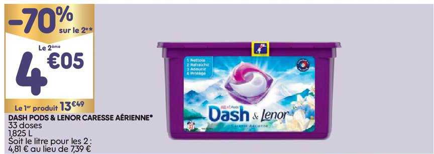 Dash Pods & Lenor Caresse Aérienne