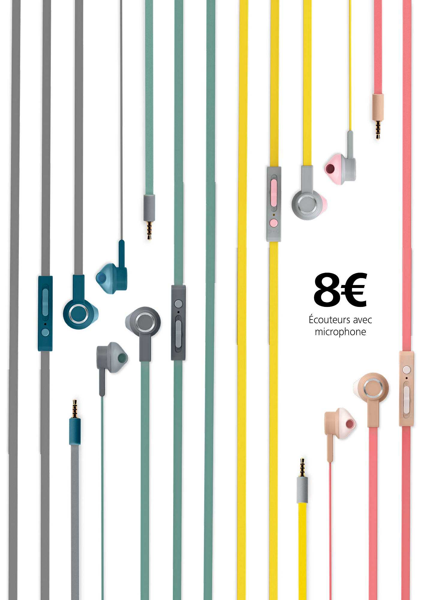 écouteurs avec microphone