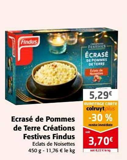 ecrasé de pommes de terre créations festives findus
