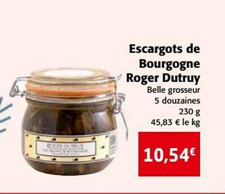 escargots de bourgogne roger dutruy
