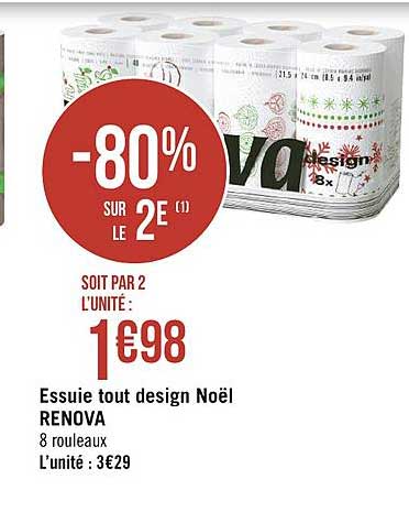 essuie tout design noël renova