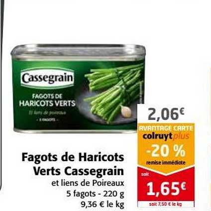 fagots de haricots verts cassegrain