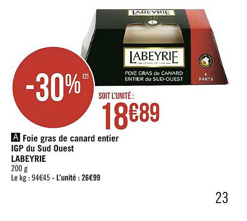 foie gras de canard entier igp du sud ouest labeyrie