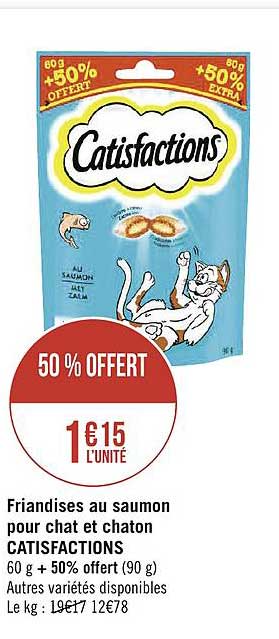 Friandises Au Saumon Pour Chat Et Chaton Catisfactions