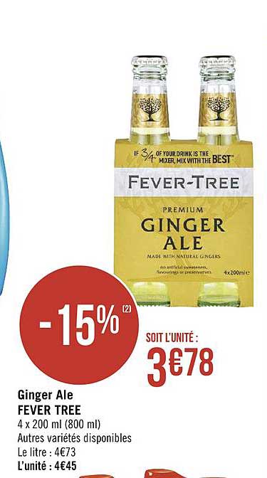 ginger ale fever tree