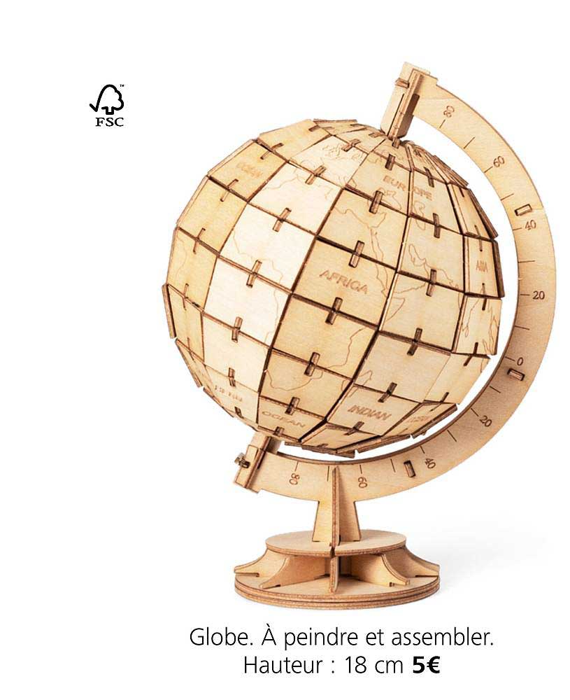 Globe à Peindre Et Assembler
