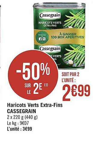 Haricots Verts Extra-fins Cassegrain