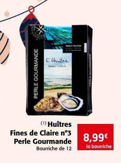 Huîtres Fines De Claire N°3 Perle Gourmande
