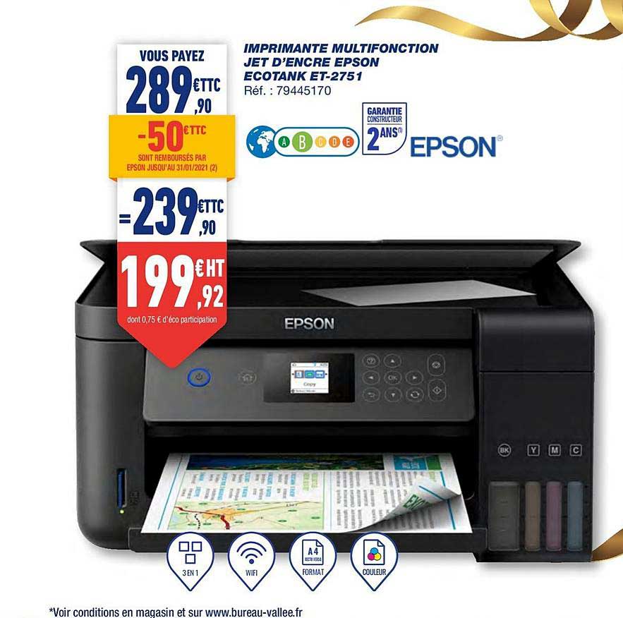 imprimante multifonction jet d'encre epson ecotank et 2751
