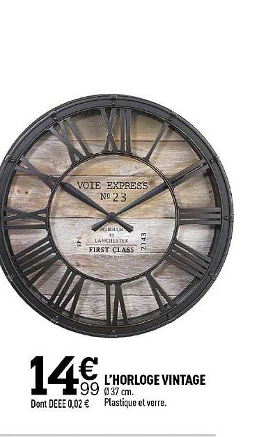 l'horloge vintange
