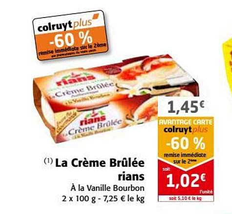la crème brûlée rians