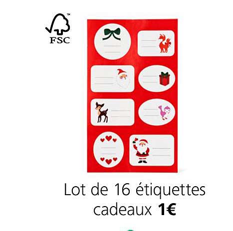 Lot De 16 étiquettes Cadeaux