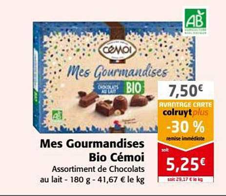 mes gourmandises bio cémoi