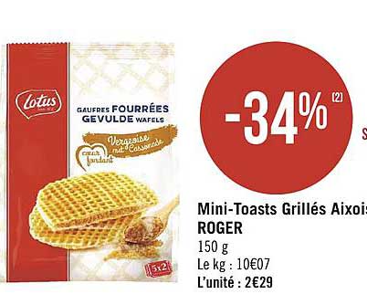 mini toasts grillés aixois roger