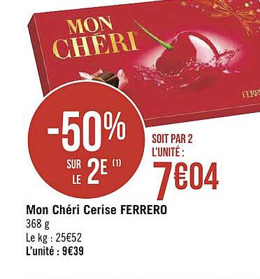 mon chéri cerise ferrero