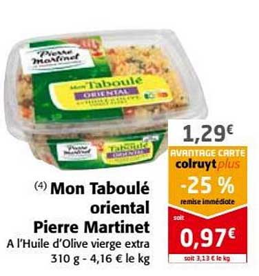 mon taboulé oriental pierre martinet