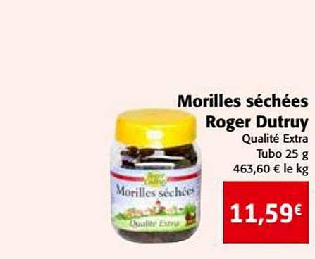 morilles séchées roger dutruy
