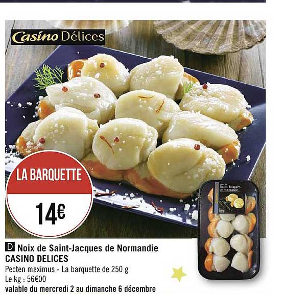 noix de saint jacques de normandie casino délices